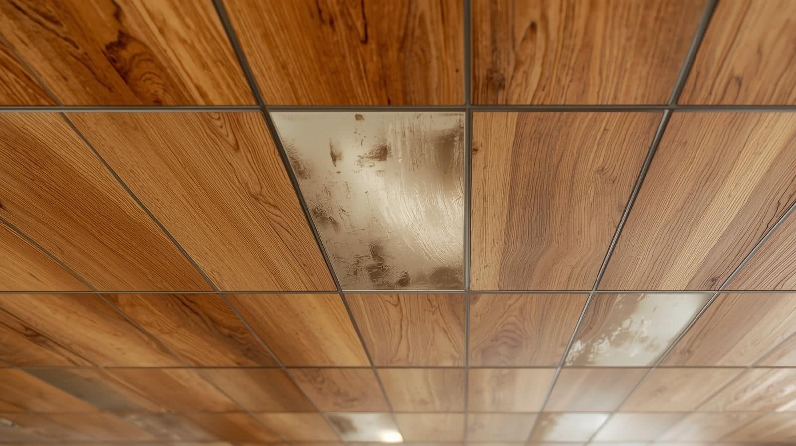 Wooden Panel Ceiling with Tile Insets-min.