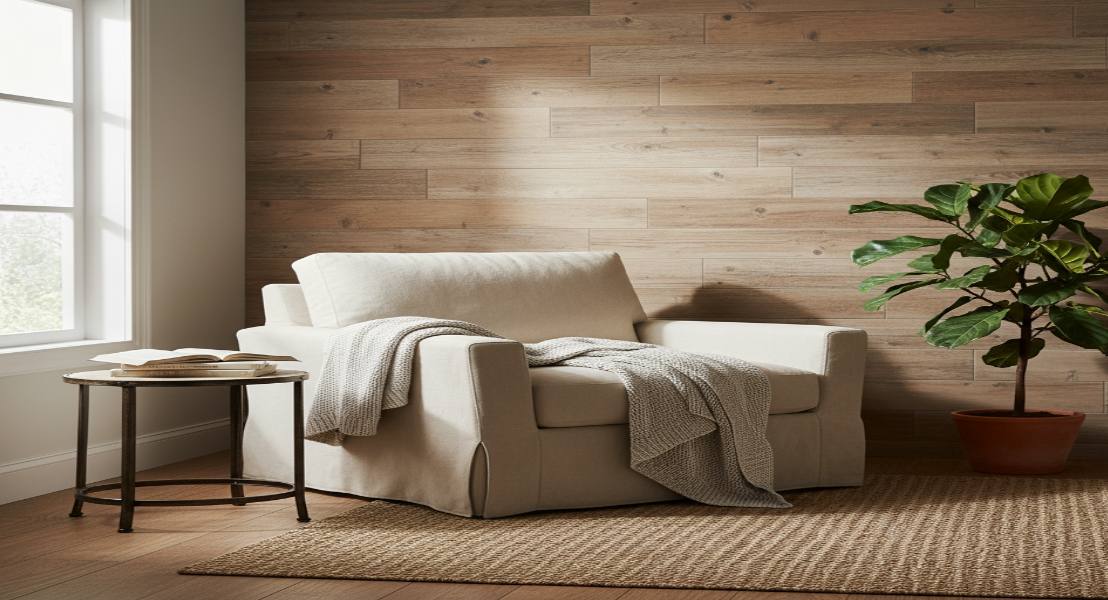 Wooden Plank Style Rustic Tiles for Wall Cladding