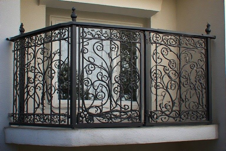 Wrought Iron Balcony Gate Design