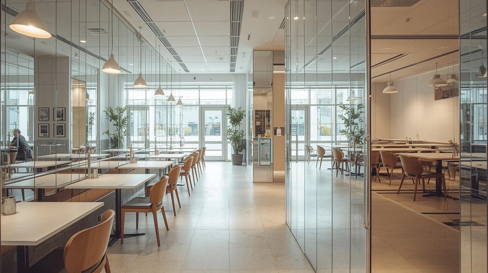 Mirrors and reflective tiles creating a sense of spaciousness in contemporary wall designs.