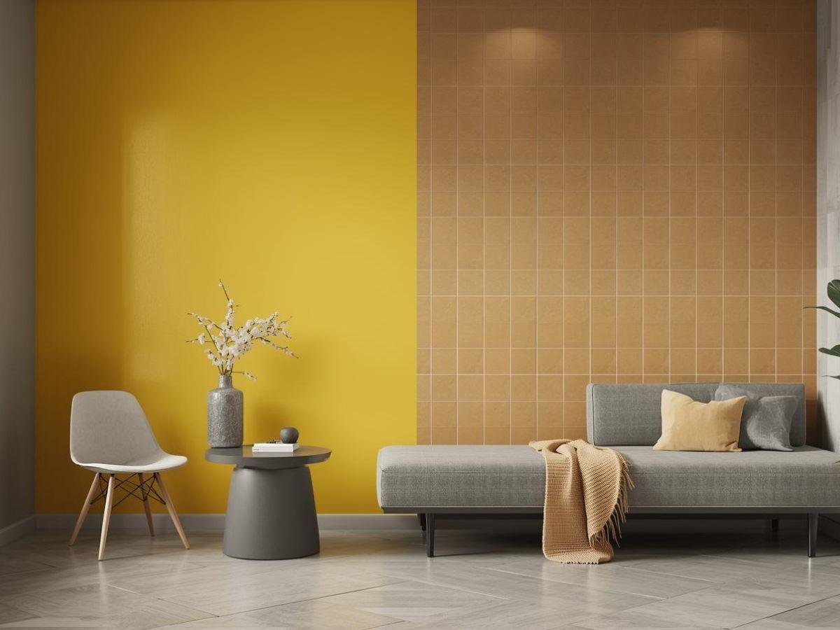 Yellow and Grey Wall Color Combination